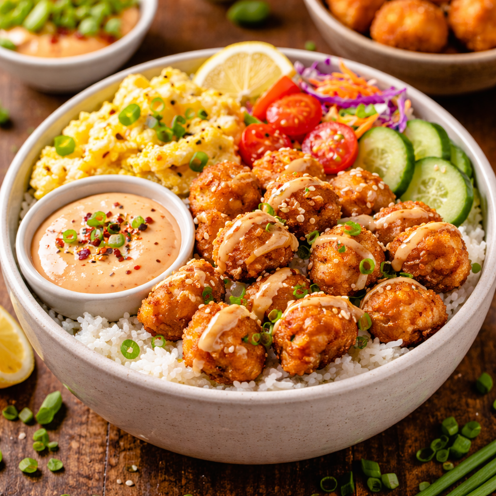 Chicken Pop Rice Bowl